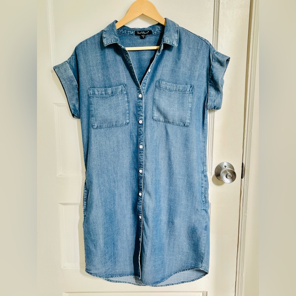 Velvet Heart Blue Denim Mini Dress Sz S
